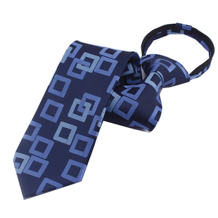 建行领带建设银行新款紫色条纹波浪男士拉链领带加厚定制定做logo