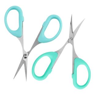 超轻粘土人偶细节剪尖细剪刀DIY高达模型软陶美工用直弯剪手指缝