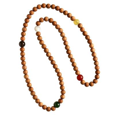 檀香木手串女士转运珠木质佛珠