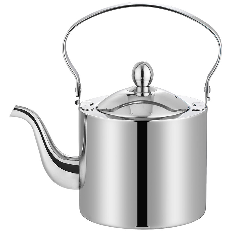 加厚不锈钢烧水壶小提梁泡茶煮水冲咖啡带过滤网餐厅饭店酒店家用