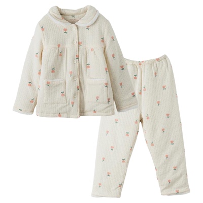 Dreamydiary女童夹棉保暖睡衣