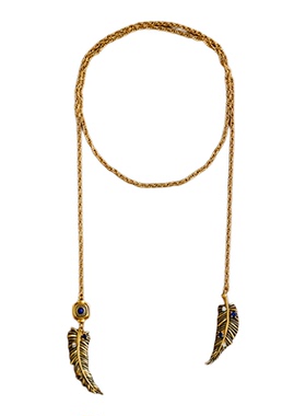 MONSECRET棕榈双叶项链