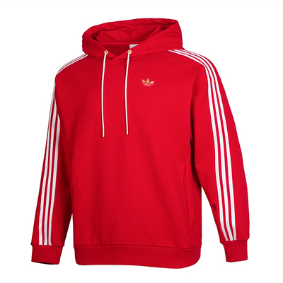 阿迪达斯三叶草卫衣男2025蛇新年限定款连帽套头衫 KA0820 KA0819