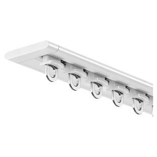 免打孔窗帘轨道滑轨出租房窗帘杆飘窗阳台粘贴免钉滑道卫生间单轨