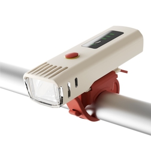 德规自行车灯巨亮夜骑手电筒山地车充电前灯公路单车骑行装备配件