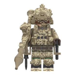 中国积木军事系列海豹突击队特种空勤团WM6147拼插积木人仔玩具