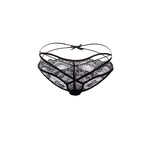 「LA」梦幻缪斯*原创FY纯欲性感诱人本命年蕾丝交叉高腰三角内裤