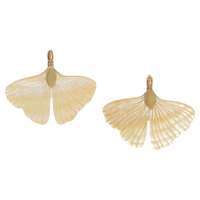 法国品牌Nature Bijoux 花园系列 立体蝶翼耳环