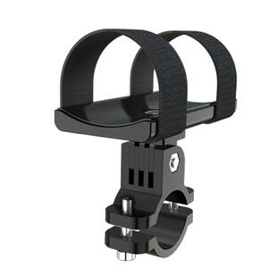 铝合金自行车手电筒支架山地骑行前灯夹子蓝牙小音响安装绑带底座