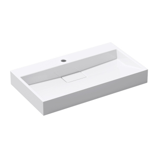 德国doporro 人造石一体台上盆浴室壁挂式洗手盆卫生间高级洗手台