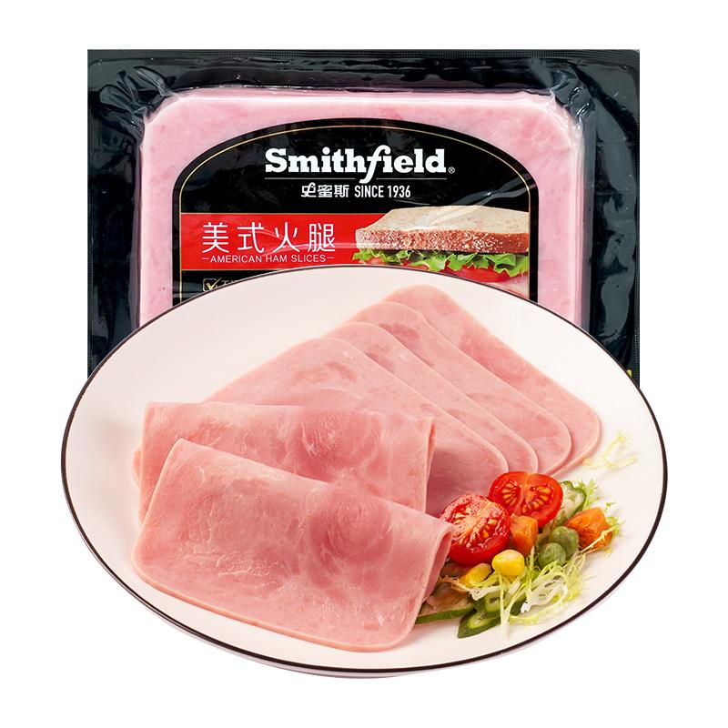史蜜斯矩形美式火腿片220g每火腿/即食火腿/加工