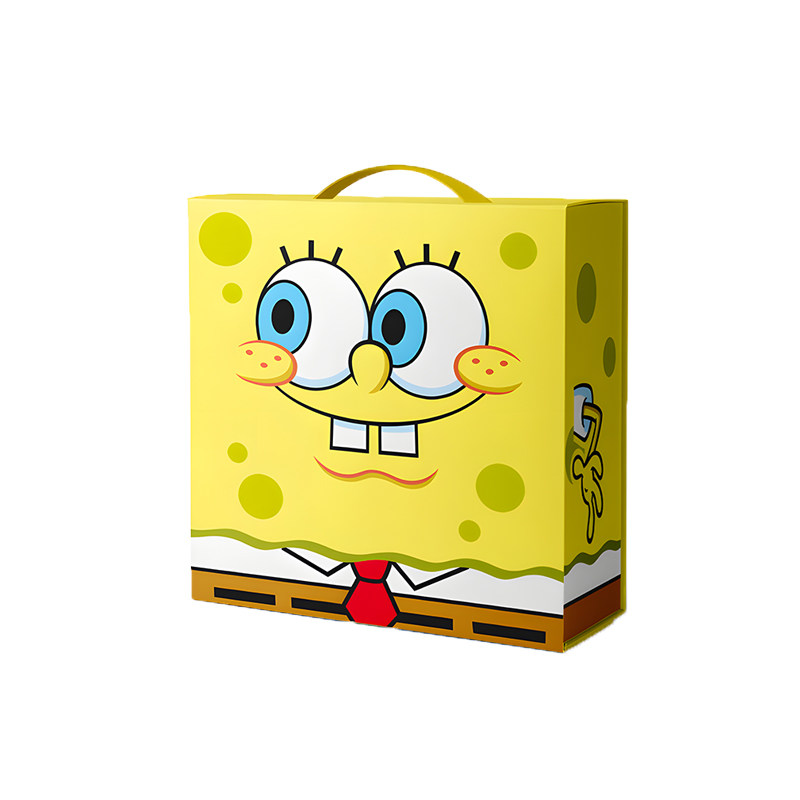 蜡笔小新2.07kg年年开心礼盒海绵宝宝礼盒儿童零食大礼包年货送礼