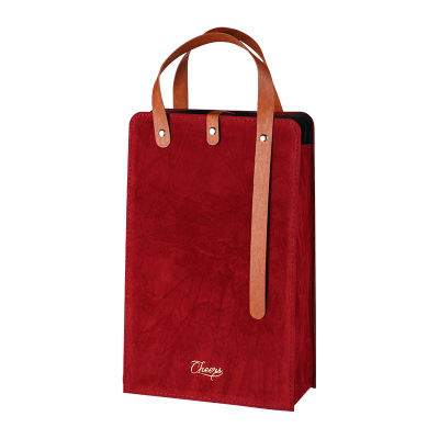 红酒礼盒左和右高档双支手提袋