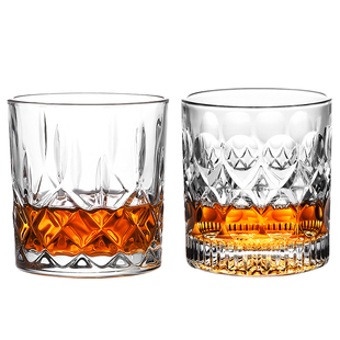 威士忌酒杯高颜值洋酒杯微醺古典白兰地玻璃杯啤酒鸡尾酒调酒杯子