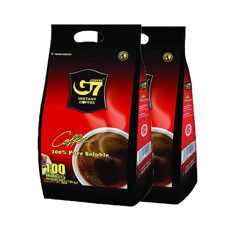 越南G7速溶黑咖啡美式200g*2袋
