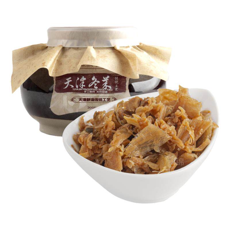慕锦天津冬菜300g腌白菜坛馄饨云吞煲汤调料潮汕海鲜砂锅粥佐味料