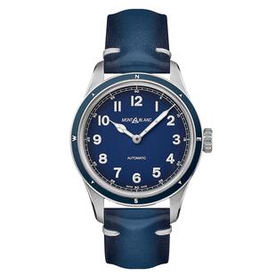 【自营】MONTBLANC万宝龙手表男1858系列时尚蓝盘机械男表126758