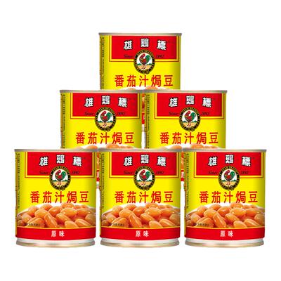 雄鸡标蕃茄汁焗豆罐头方便即食