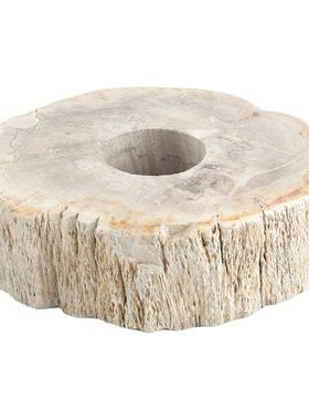 氛围感烛台木化石装饰