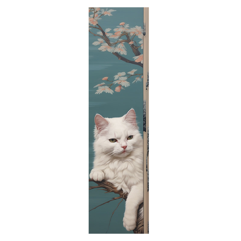 手绘日式猫咪书签阅读书页标记