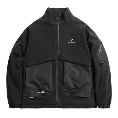 冬季美式摇粒绒工装棉服外套