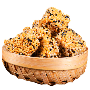 红糖米糕修水特产炒米糖江西休闲零食独立小包装手工芝麻冻米糖