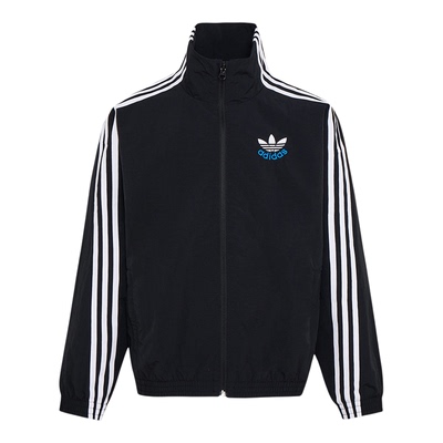 Adidas/阿迪达斯正品三叶草儿童日常高领运动梭织休闲外套KW1181