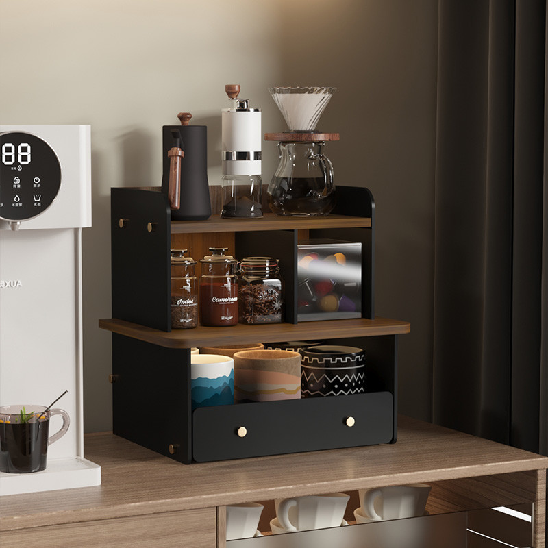 杯架桌面置物架餐桌台面分层收纳架吧台桌上防尘茶杯杯架子收纳柜