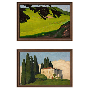 高级感法式中古风卧室装饰画2026新款玄关斗柜挂画客厅背景墙壁画