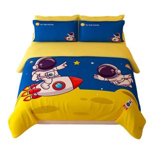 云容月貌酒店亲子房纯棉床上四件套全棉儿童卡通三件套床单被套