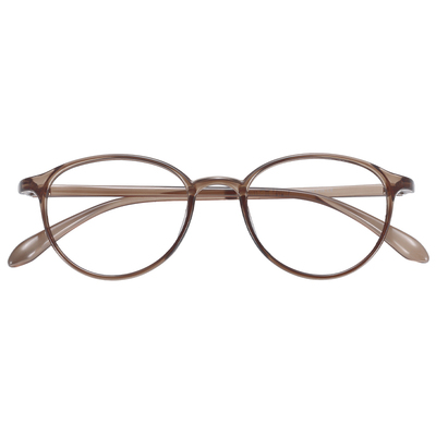 超轻小框茶色眼镜女素颜气质