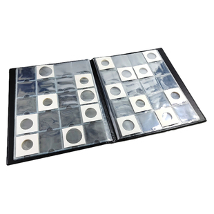 超大容量300枚纸夹册300格钱币册硬币册定位册银元铜钱收藏空册