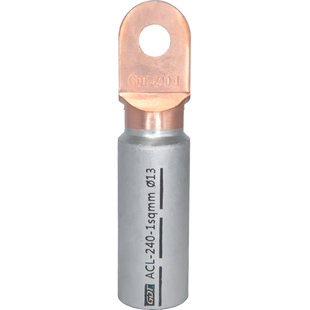 圆头铜铝鼻ACL-10/35/70/120/185/300塑壳用欧标改进型铜铝过渡鼻