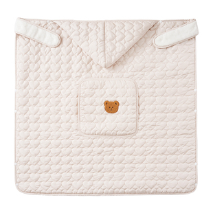 欧孕婴儿推车盖毯腰凳挡风被秋冬外出防风宝宝抱毯背带披风斗篷