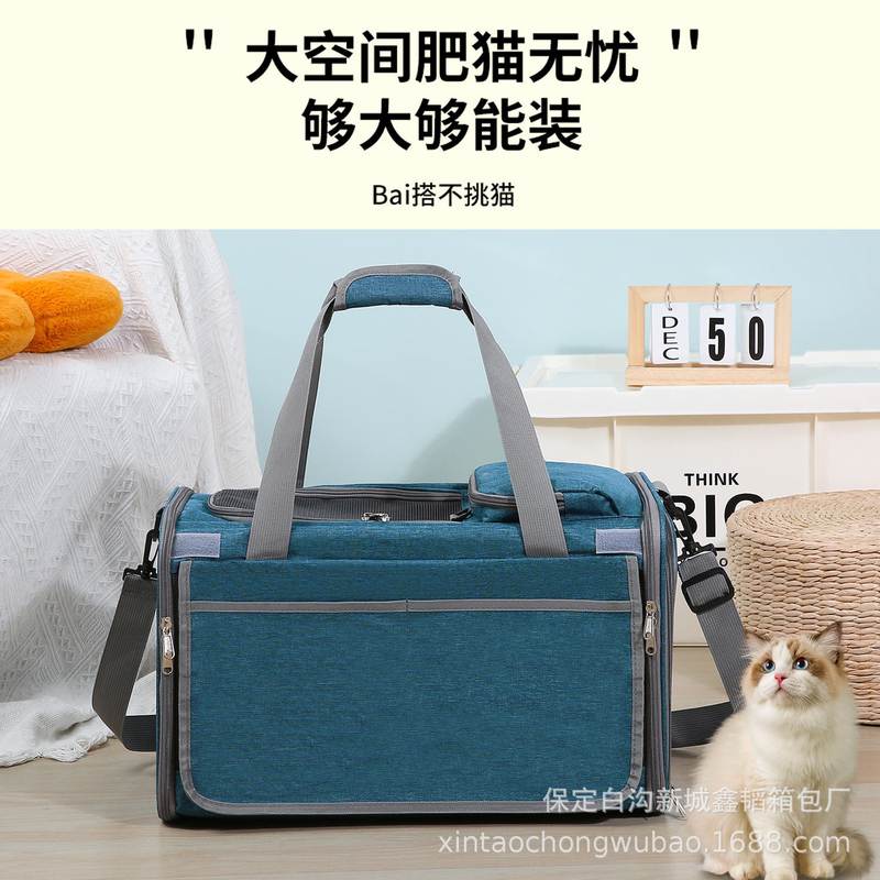 跨境新品猫包外出包猫咪单肩包外出狗宠物可折叠包便捷小型手提