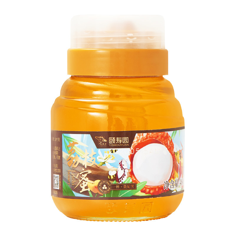 颐寿园正品纯正天然荔枝蜂蜜480g
