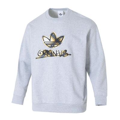 Adidas阿迪达斯三叶草男装2025冬季新款SWEAT CREW套头卫衣KC0117