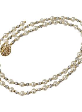 优雅天鹅施家珍珠项链女