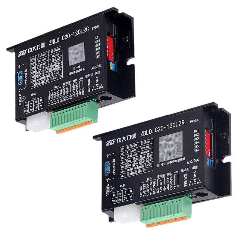 ZD中大力德ZBLD.C20-120L2R/C低压无刷电机驱动器400/800LR调速器