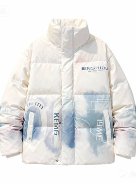 印花青少年学生加厚保暖百搭棉服