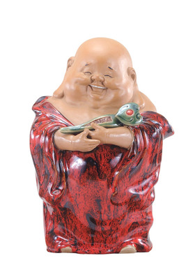 石湾公仔酒柜门佛像陶瓷工艺品