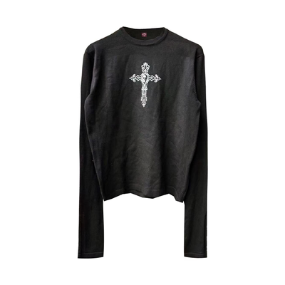 DETW25AW*骷髅十字架毛衣长袖