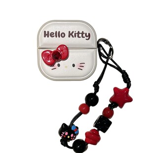 白色皮质freeclip2耳机保护壳趣味kt适用于华为freeclip蝴蝶结保护壳简约可爱airpodspro三代软壳7i防摔皮套