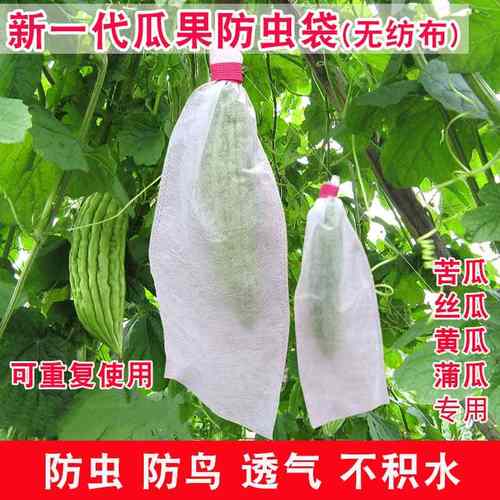 苦瓜套袋无纺布丝瓜防虫专用青黄瓜果水瓜网透气果蝇针蜂葡萄加长