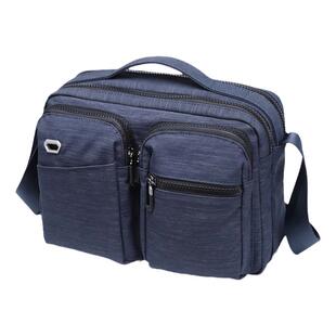 新款牛津布男包帆布包单肩包男多口袋多功能两用方包手提大斜挎包