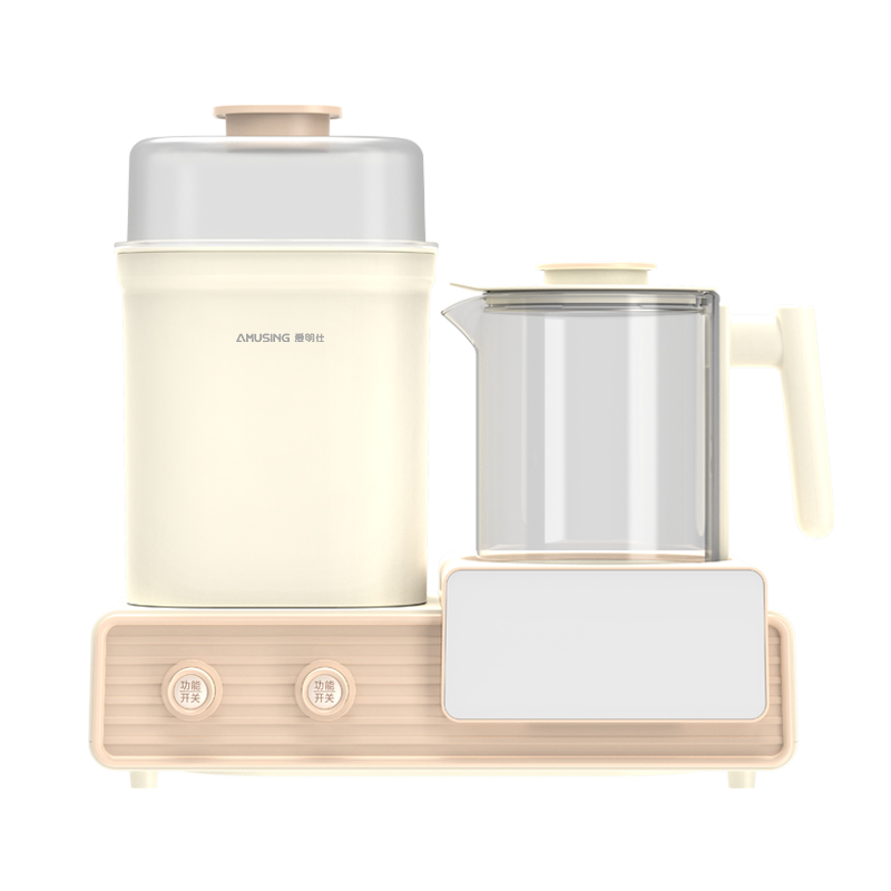 愛(ài)明仕恒溫水壺嬰兒專用調(diào)奶器家用奶瓶消毒器二合一體機(jī)帶烘干