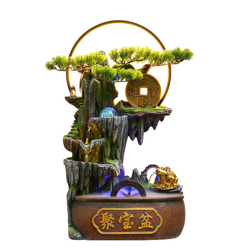 风水轮招财流水摆件循环水景观