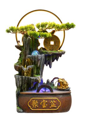 风水轮招财流水摆件循环水景观