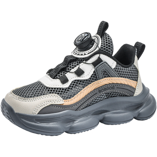 巴布豆男童单网跑鞋透气超轻便软底防滑耐磨减震儿童运动跑步鞋子