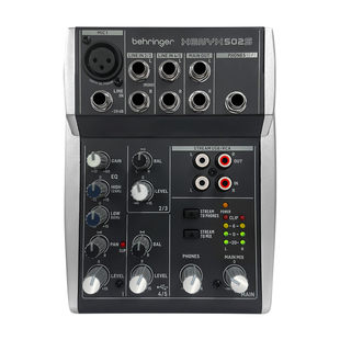 BEHRINGER/百灵达502S 便携迷你多路调音台家用会议舞台扩声